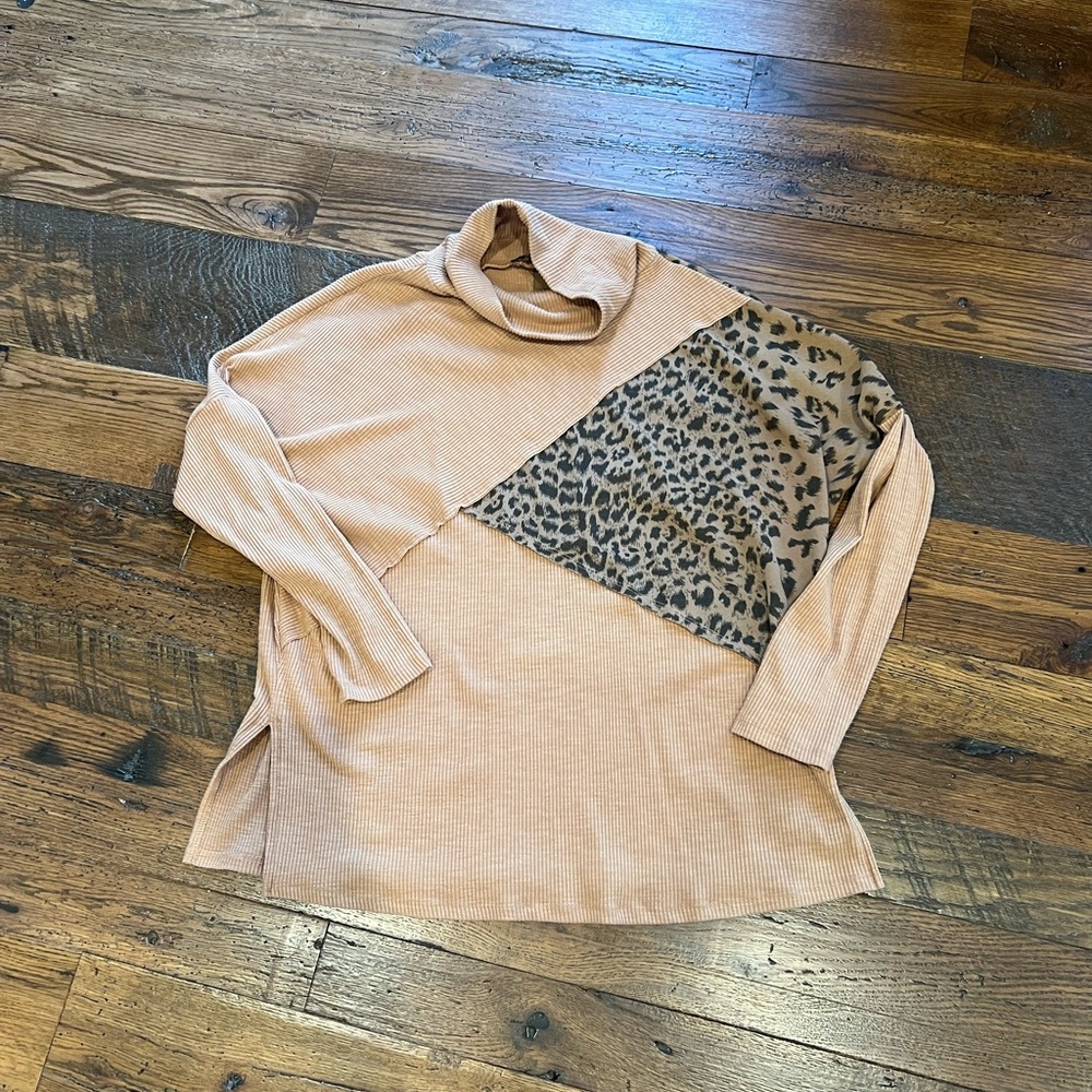 Blue B Tan Ribbed Sweater